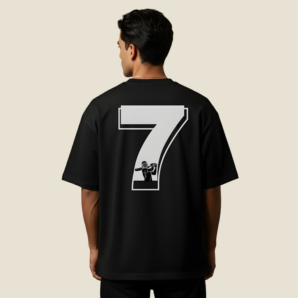 Street Icon: Oversized '7' Number Unisex T-Shirt | Premium Cotton