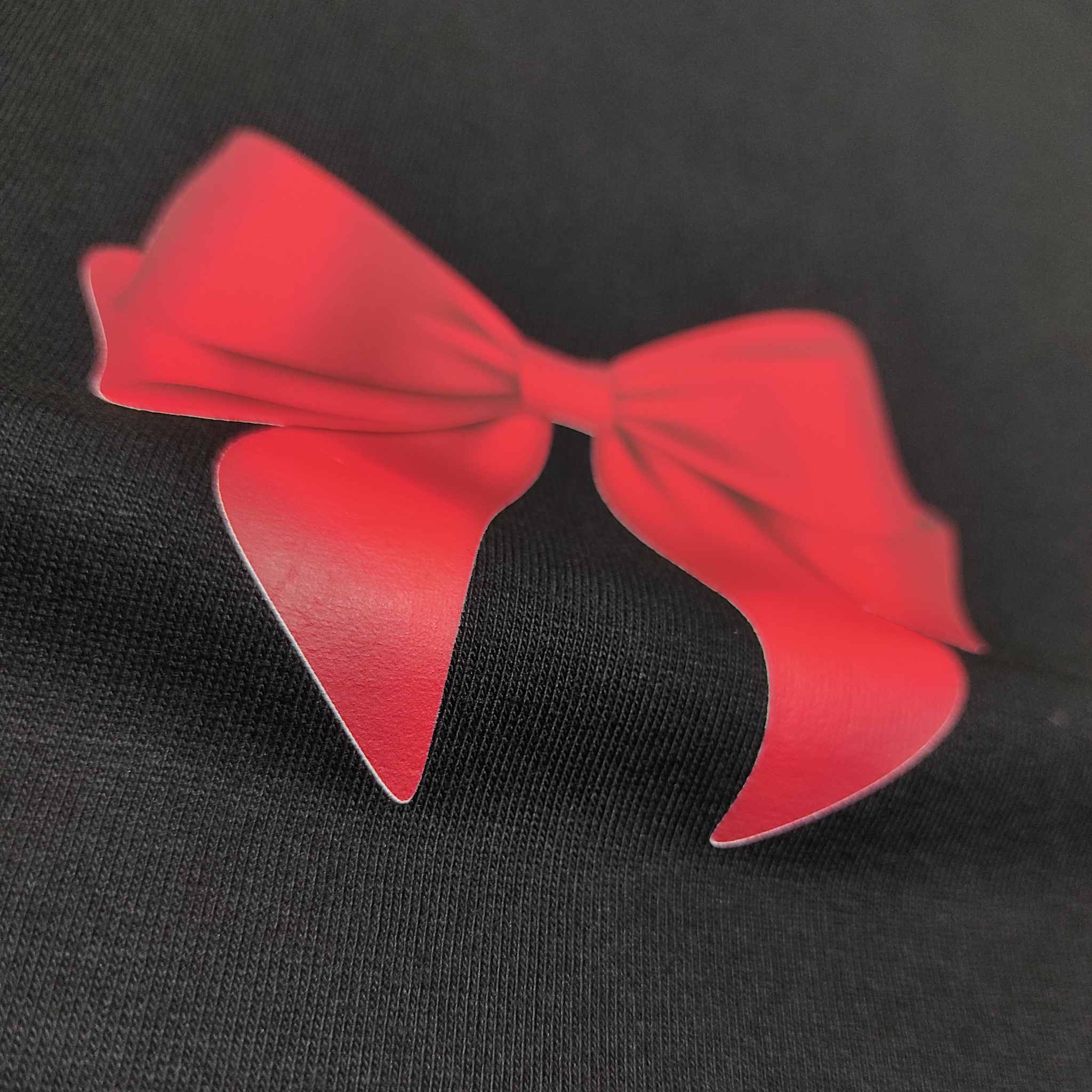 Luxe Red Bow Oversized Tee | Premium Streetwear