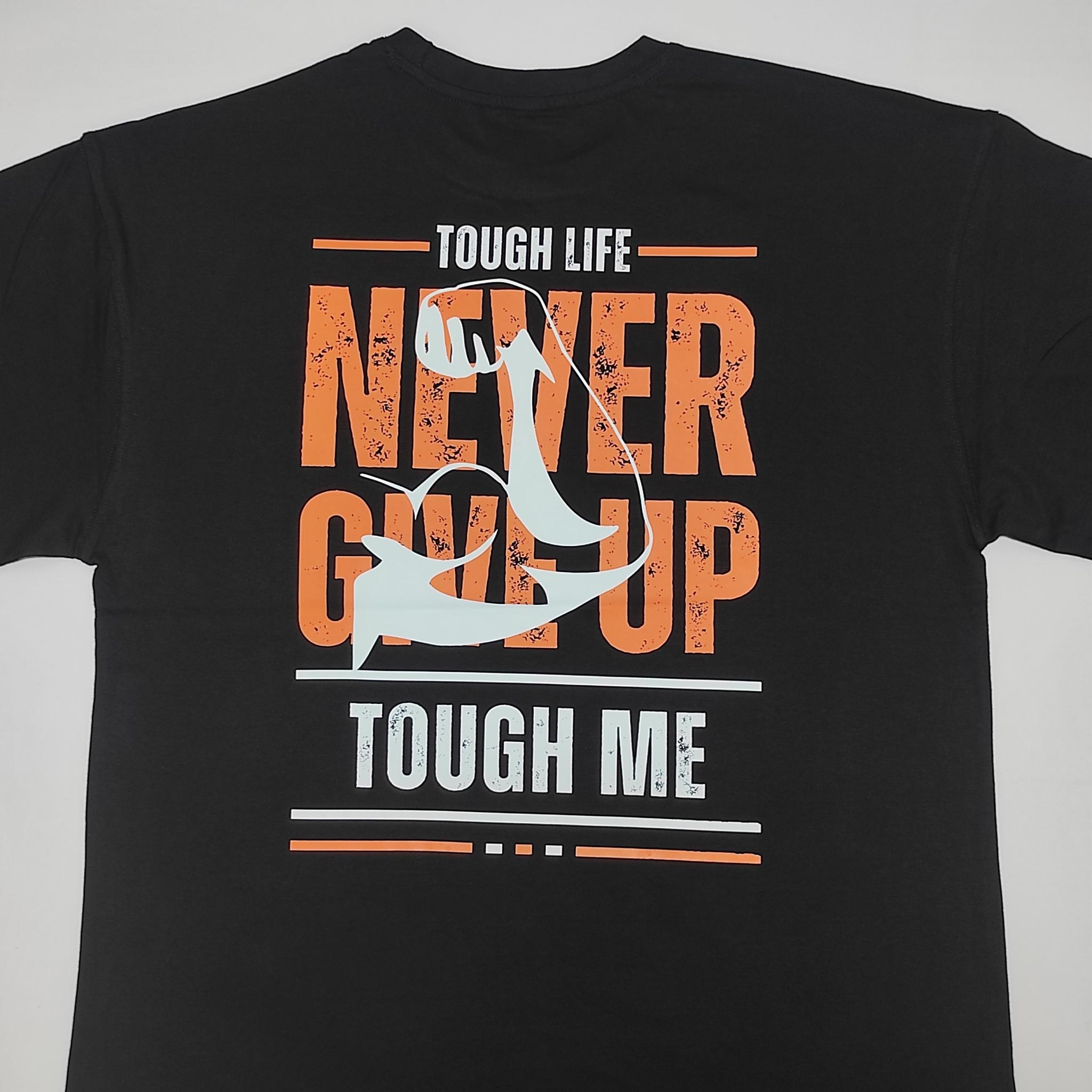 Never Give Up Unisex Oversized Tee | Premium Cotton Streetwear