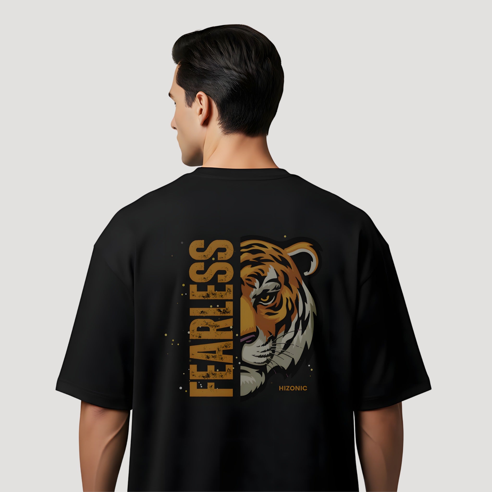 FEARLESS Tiger Unisex Oversized Tee | Premium Cotton