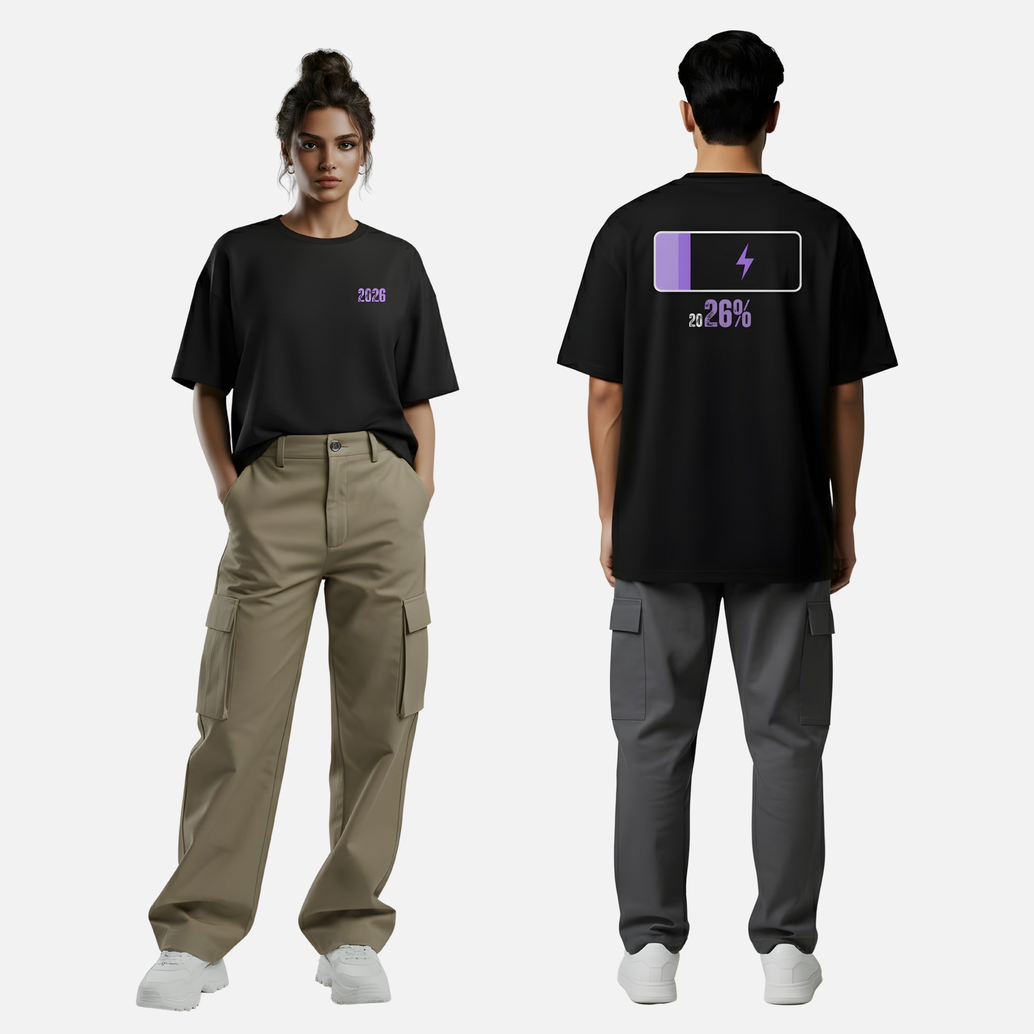 Year 2026 Loaded | Premium Unisex 100% Cotton Oversized Tee
