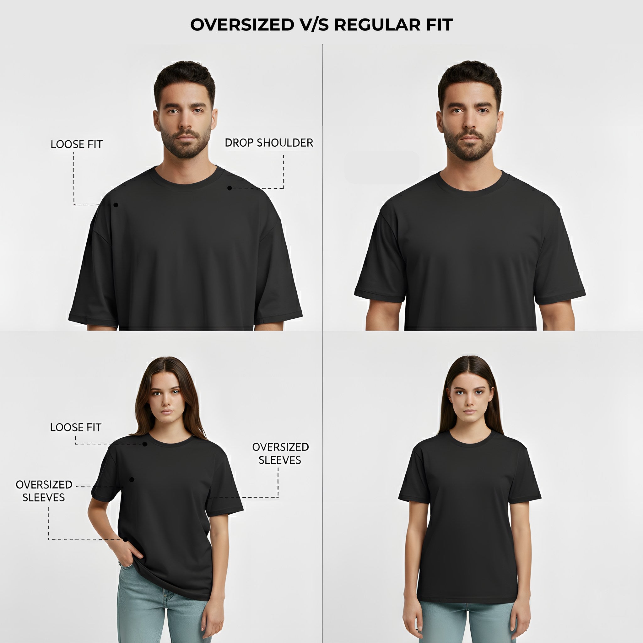 FEARLESS Tiger Unisex Oversized Tee | Premium Cotton