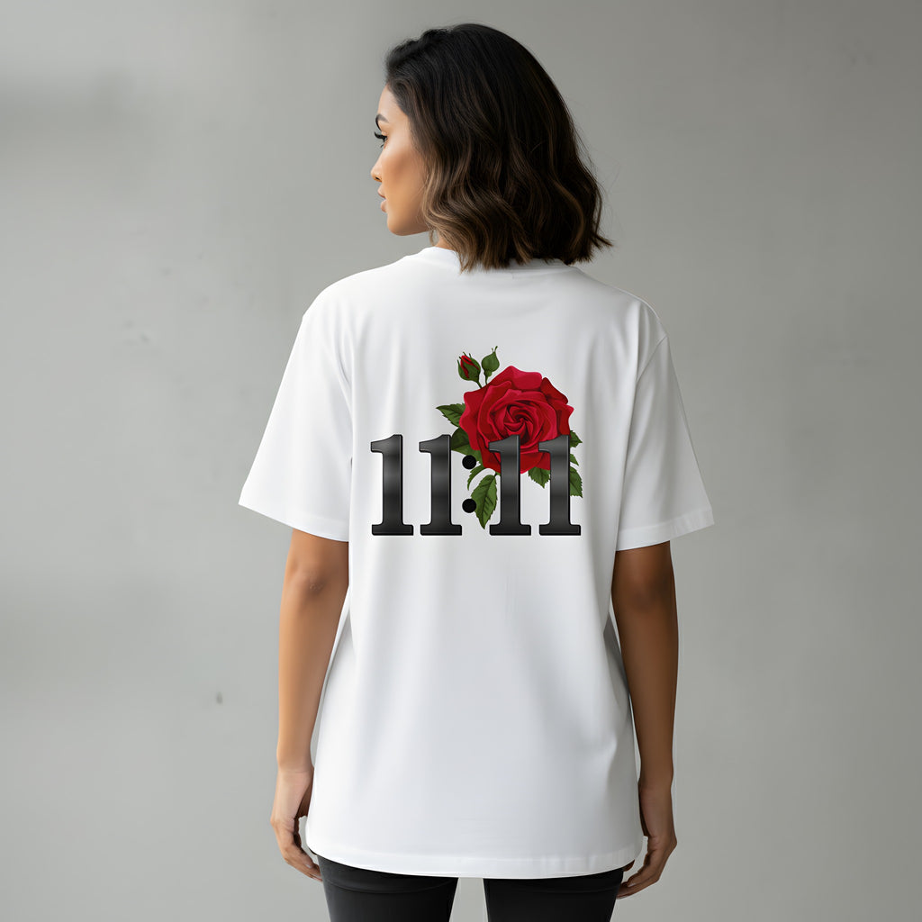 11:11 Destiny Rose Unisex Oversized Tee | Premium Cotton